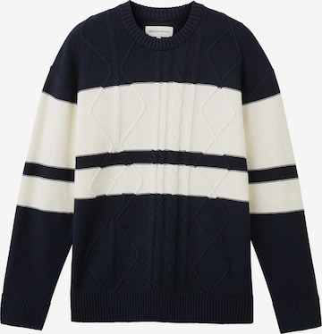 TOM TAILOR DENIM Sweater in Blue: front