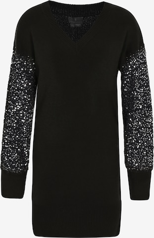 DreiMaster Klassik Gebreide jurk in Zwart: voorkant
