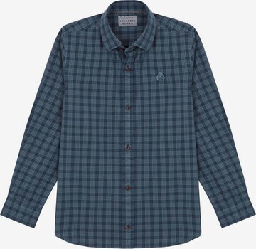 Scalpers Regular fit Overhemd in Blauw: voorkant