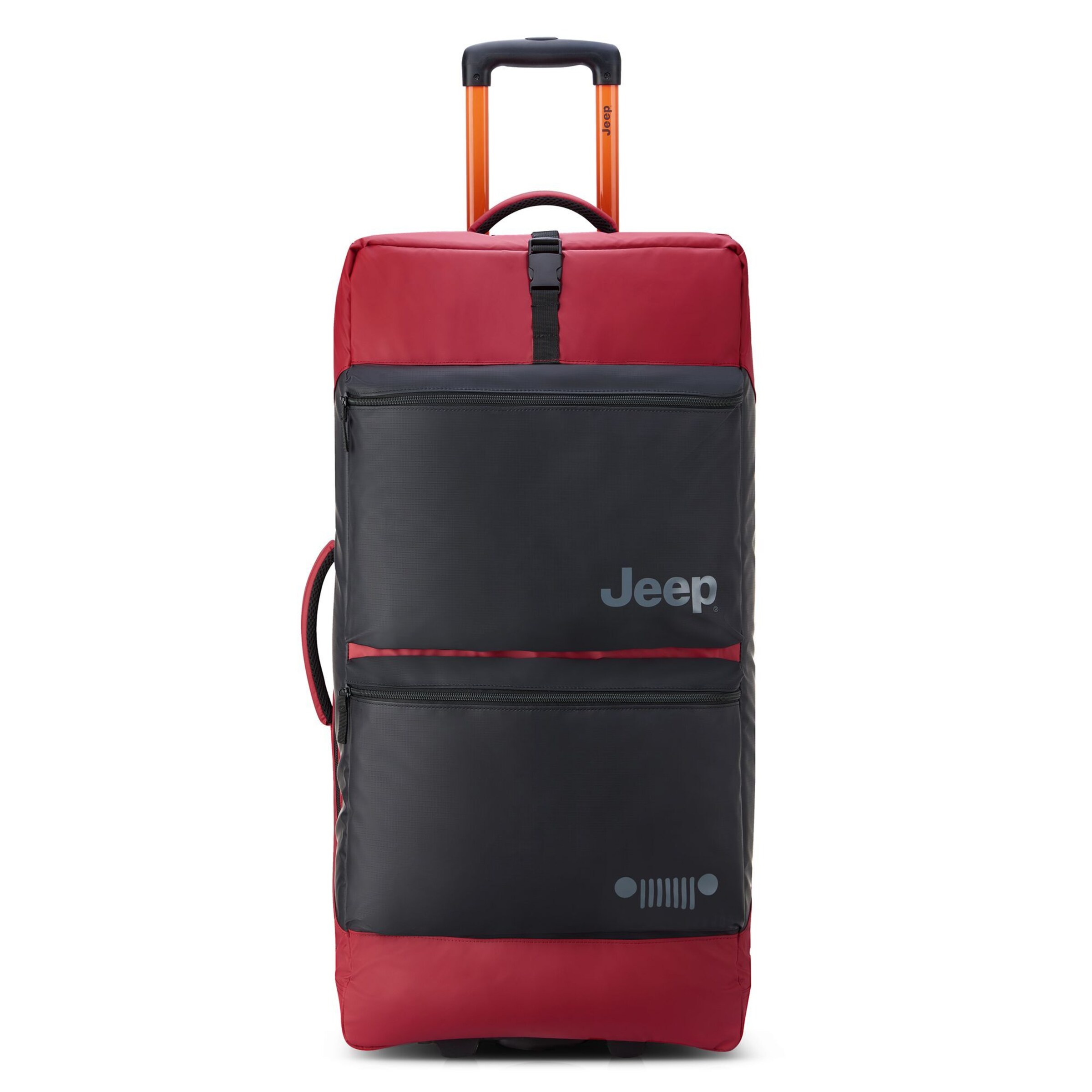 Jeep Trolley in Rood: voorkant