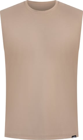 Smilodox Tank Top Xion Sport Fit in Beige: Vorderseite