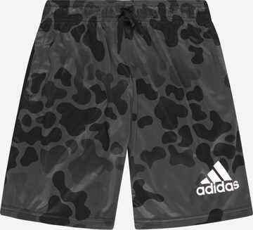 ADIDAS SPORTSWEAR Regular Sportshorts 'Designed To Move Camo' in Schwarz: predná strana