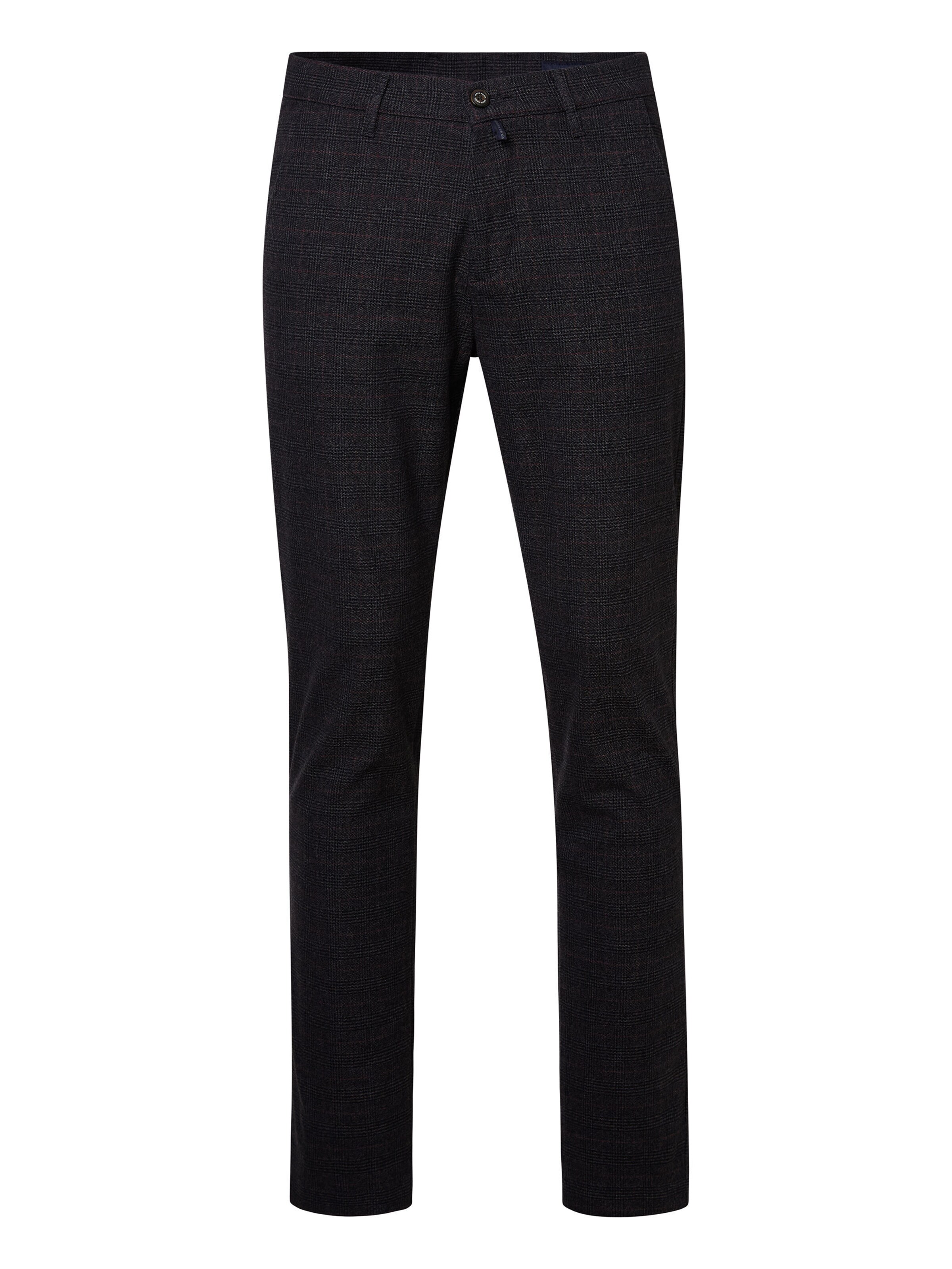 PIERRE CARDIN Regular Trousers 'Calais' in Grey: front