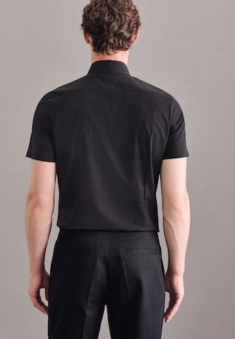 SEIDENSTICKER Slim fit Overhemd in Zwart