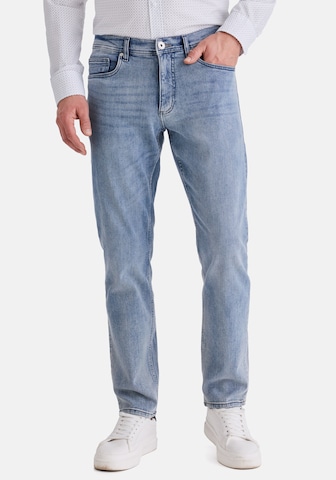 Coupe slim Jean Stooker Men en bleu : devant