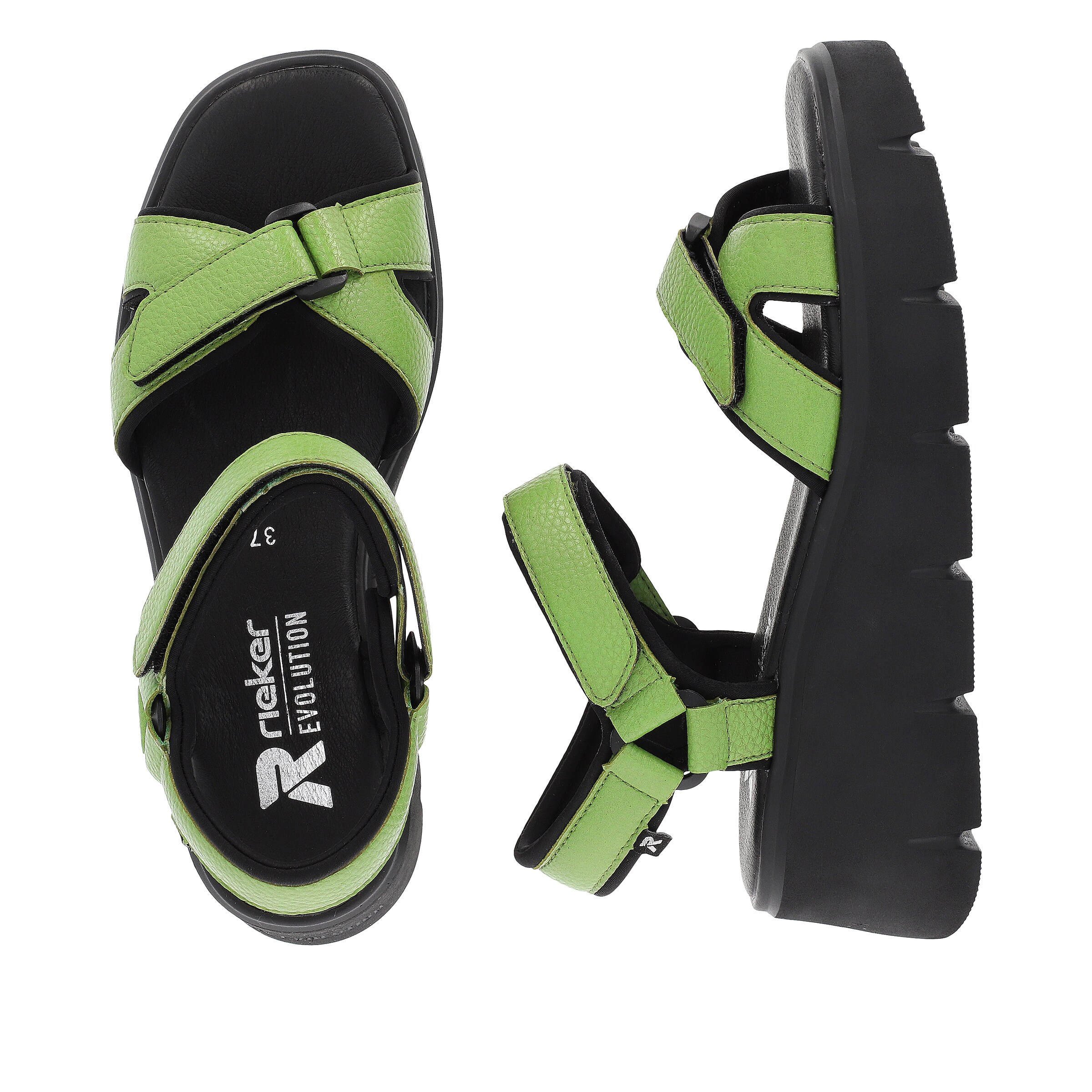 Sandales ' W1552 ' Rieker Sport en vert