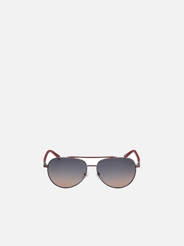 TIMBERLAND Zonnebril 'Timberland TB00039 Shiny gunmetal 60/15/135 MAN Sunglasses' in Grijs: voorkant