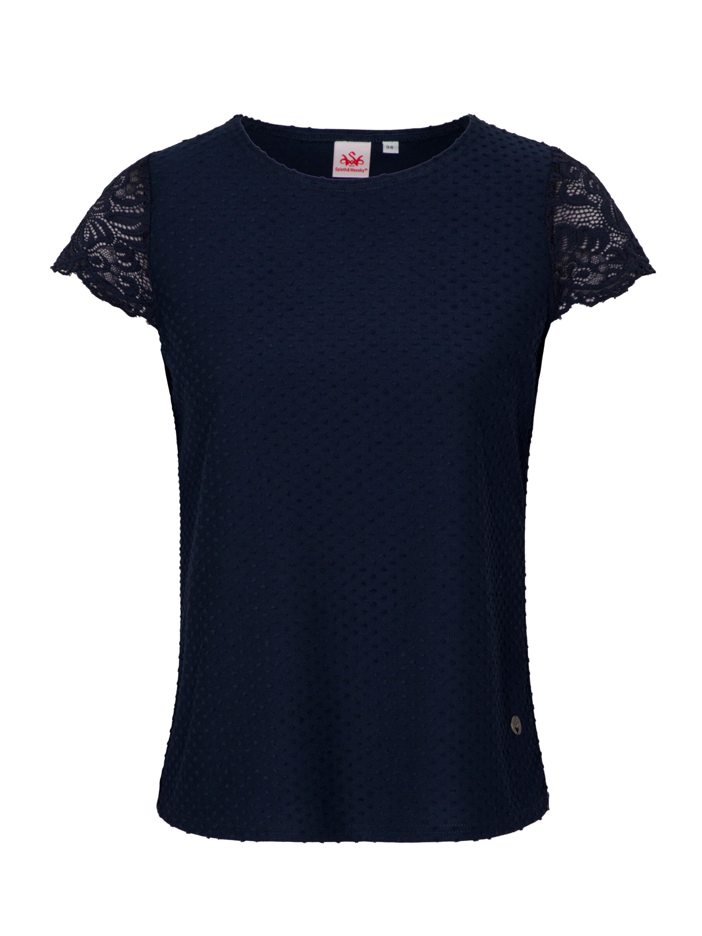 Blouse folklorique SPIETH & WENSKY en bleu : devant