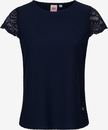 SPIETH & WENSKY Trachtenbluse Fanj in Blau: Vorderseite