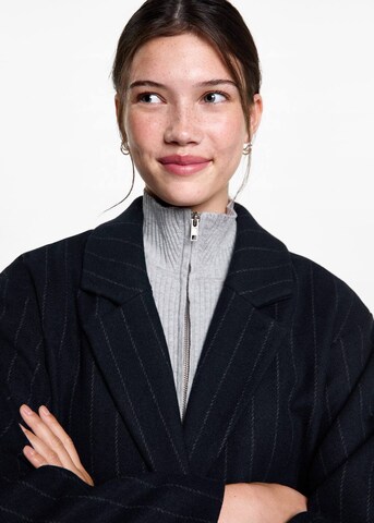 MANGO TEEN Coat 'Stripe' in Blue