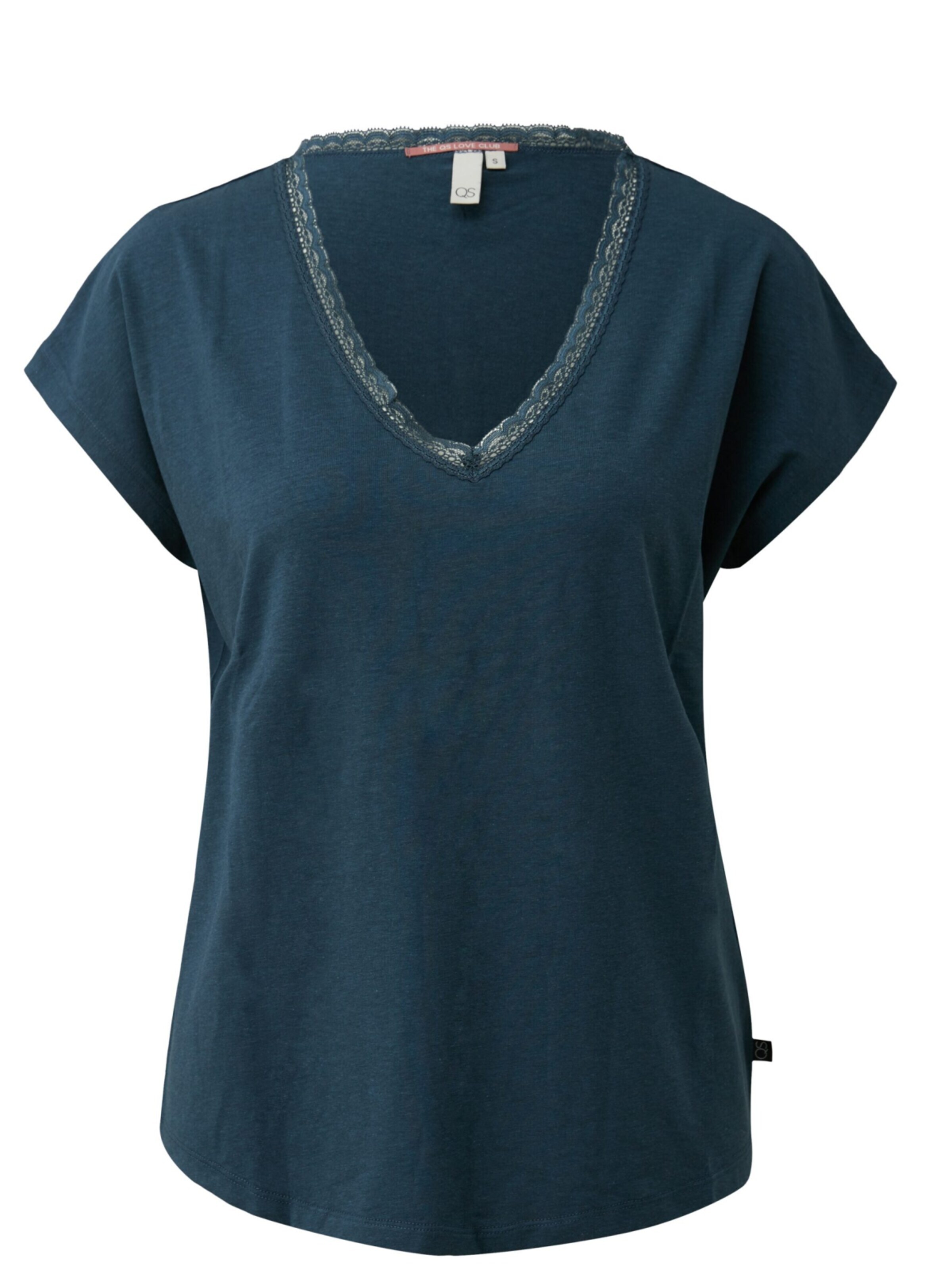 T-shirt 'Q/S designed by - Dames t-shirt' QS en bleu : devant