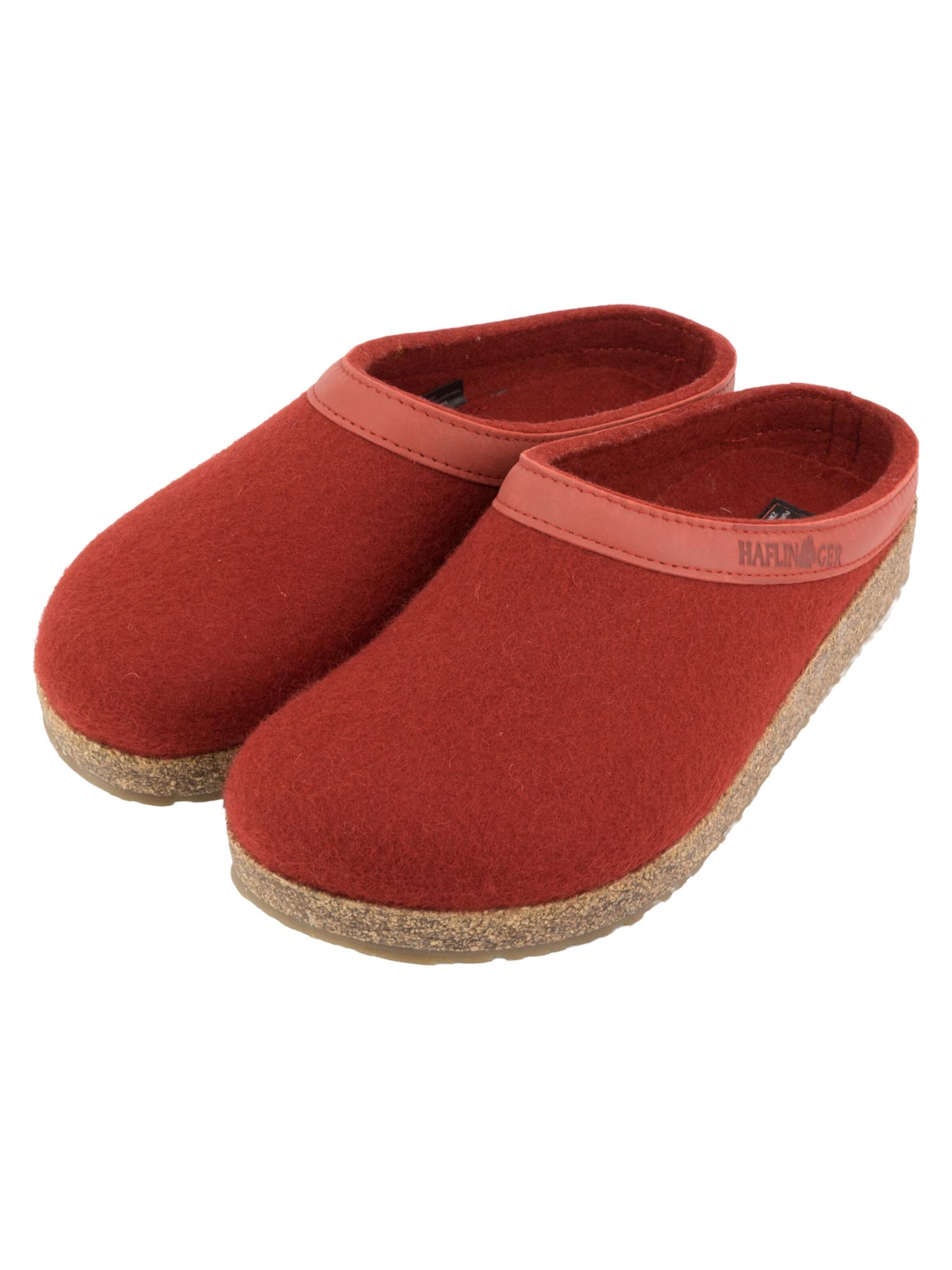 HAFLINGER Clogs 'Torben Grizzly'‌‌‌‌‌‌‌‌‌‌ in Rot