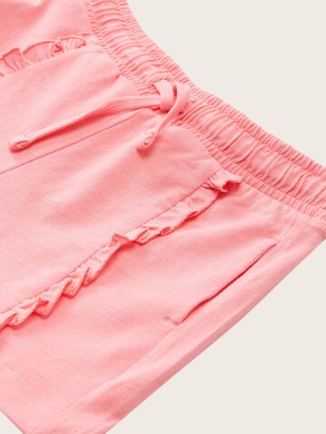 TOM TAILOR Regular Shorts in Pink