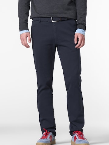 Regular Pantalon chino MEYER en bleu : devant