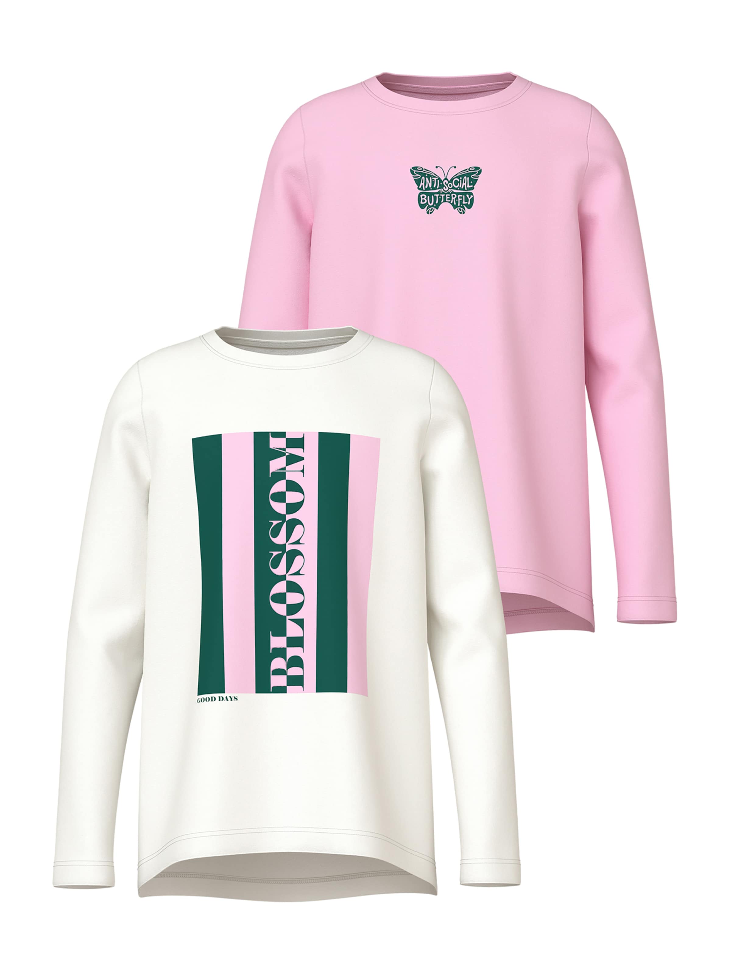 NAME IT Shirt 'NKFVIOLET' in Pink: front