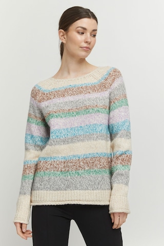 b.young Strickpullover 'OMIA' in Beige: predná strana