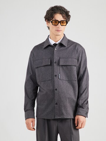 Karl Lagerfeld Regular fit Button Up Shirt in Black: front