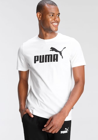PUMA Λειτουργικό μπλουζάκι 'Essential' σε λευκό