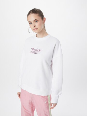 Juicy Couture Sport Αθλητική μπλούζα φούτερ 'VALENTINA' σε λευκό: μπροστά