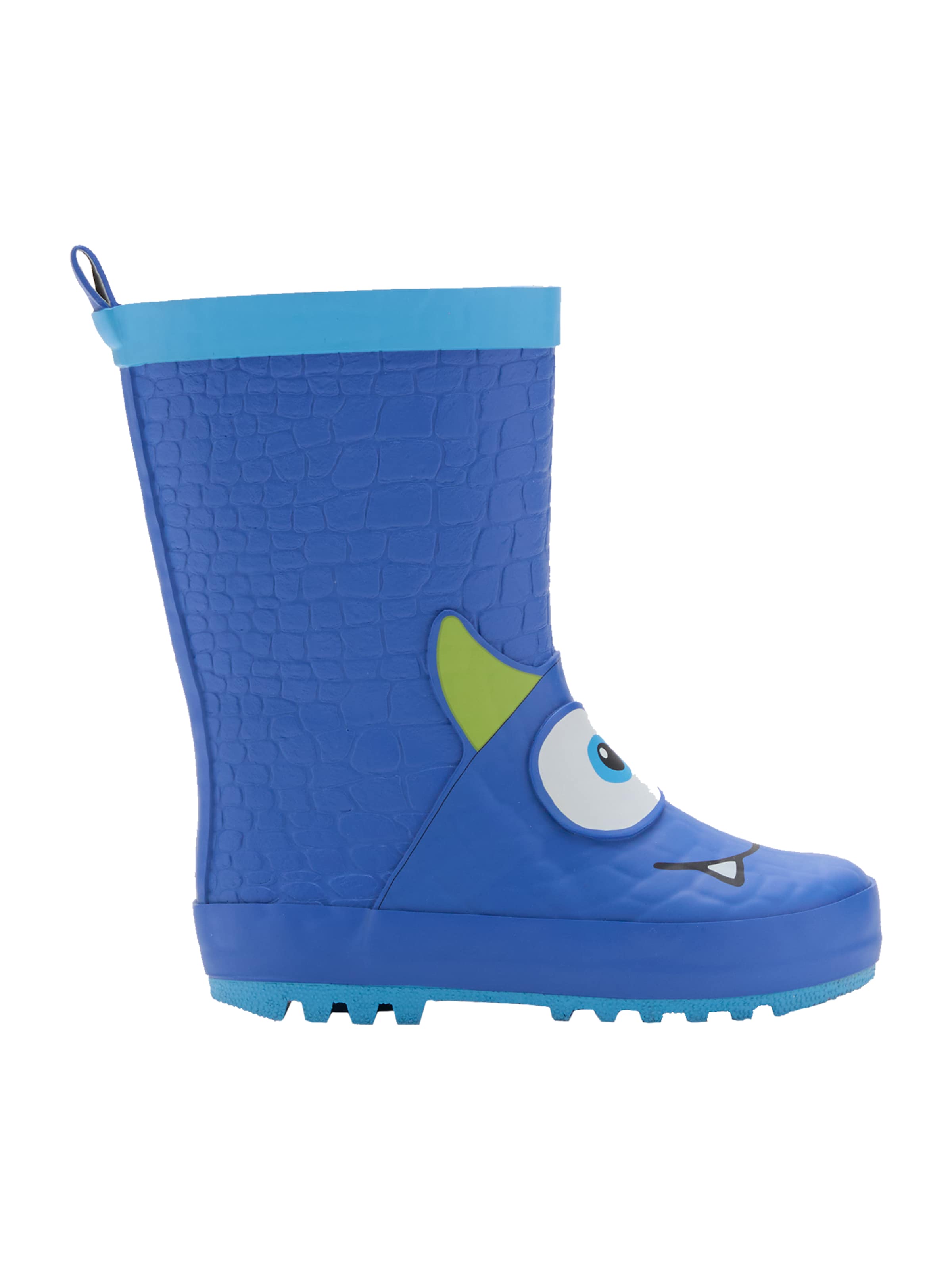 MANGO KIDS Gumové holínky 'MONSTRO' – modrá: přední strana