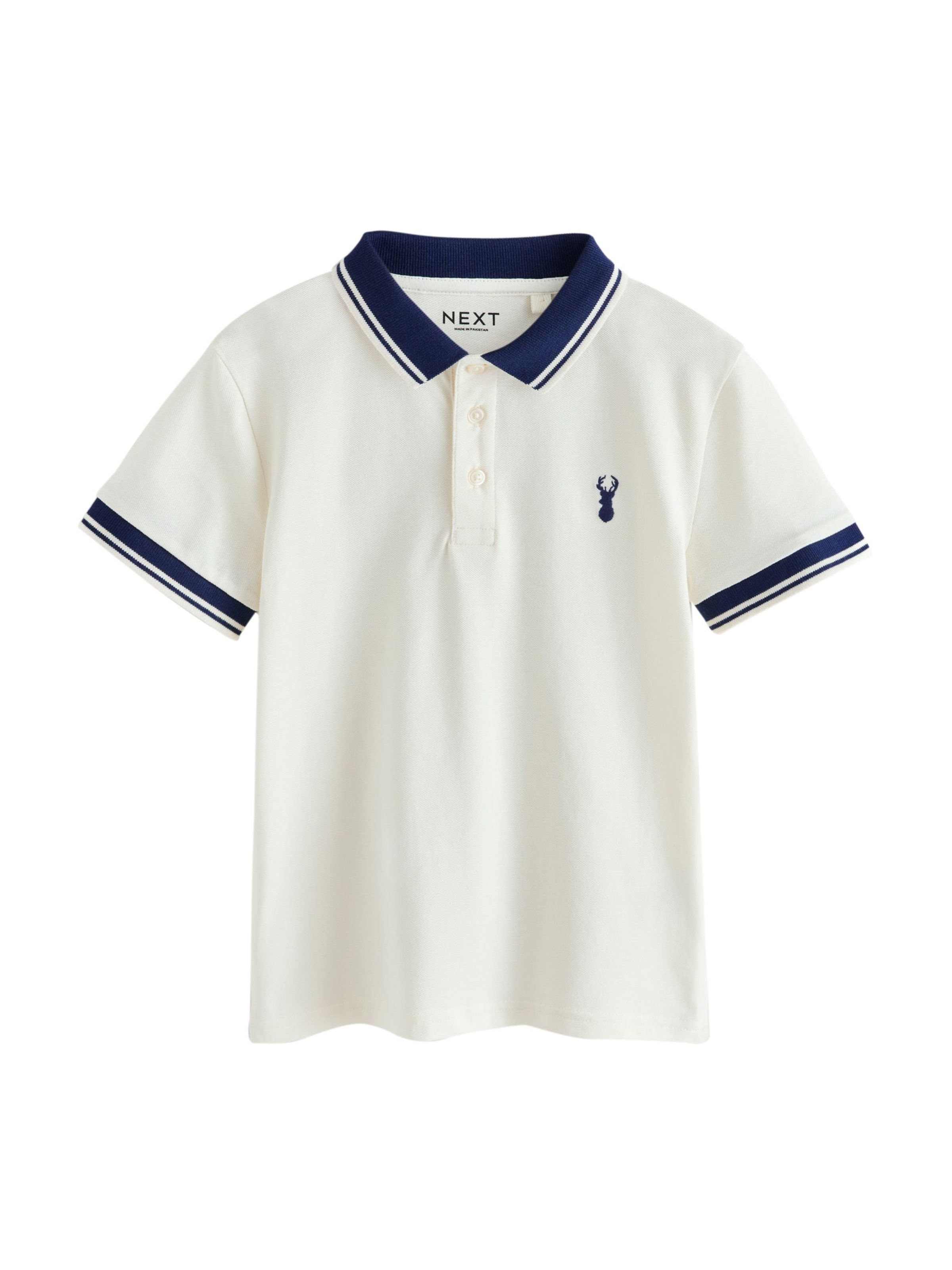 T-Shirt Next en blanc : devant