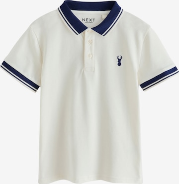 T-Shirt Next en blanc : devant