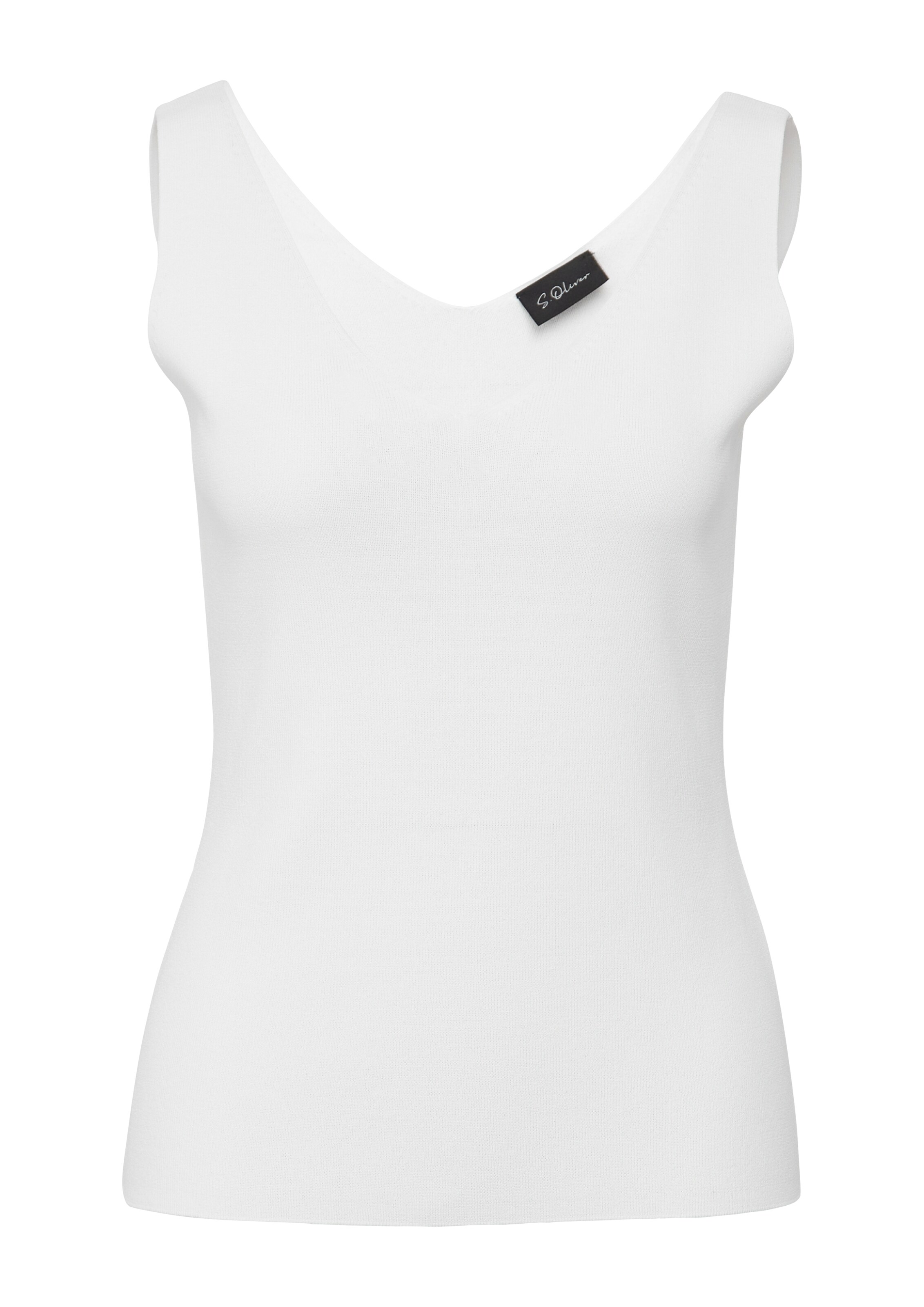 Haut s.Oliver BLACK LABEL en blanc : devant