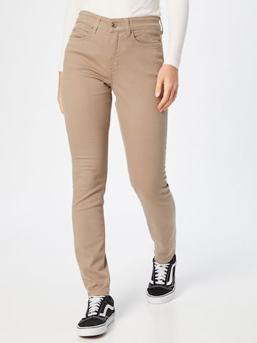 MAC Skinny Jeans 'Dream Skinny' in Brown: front