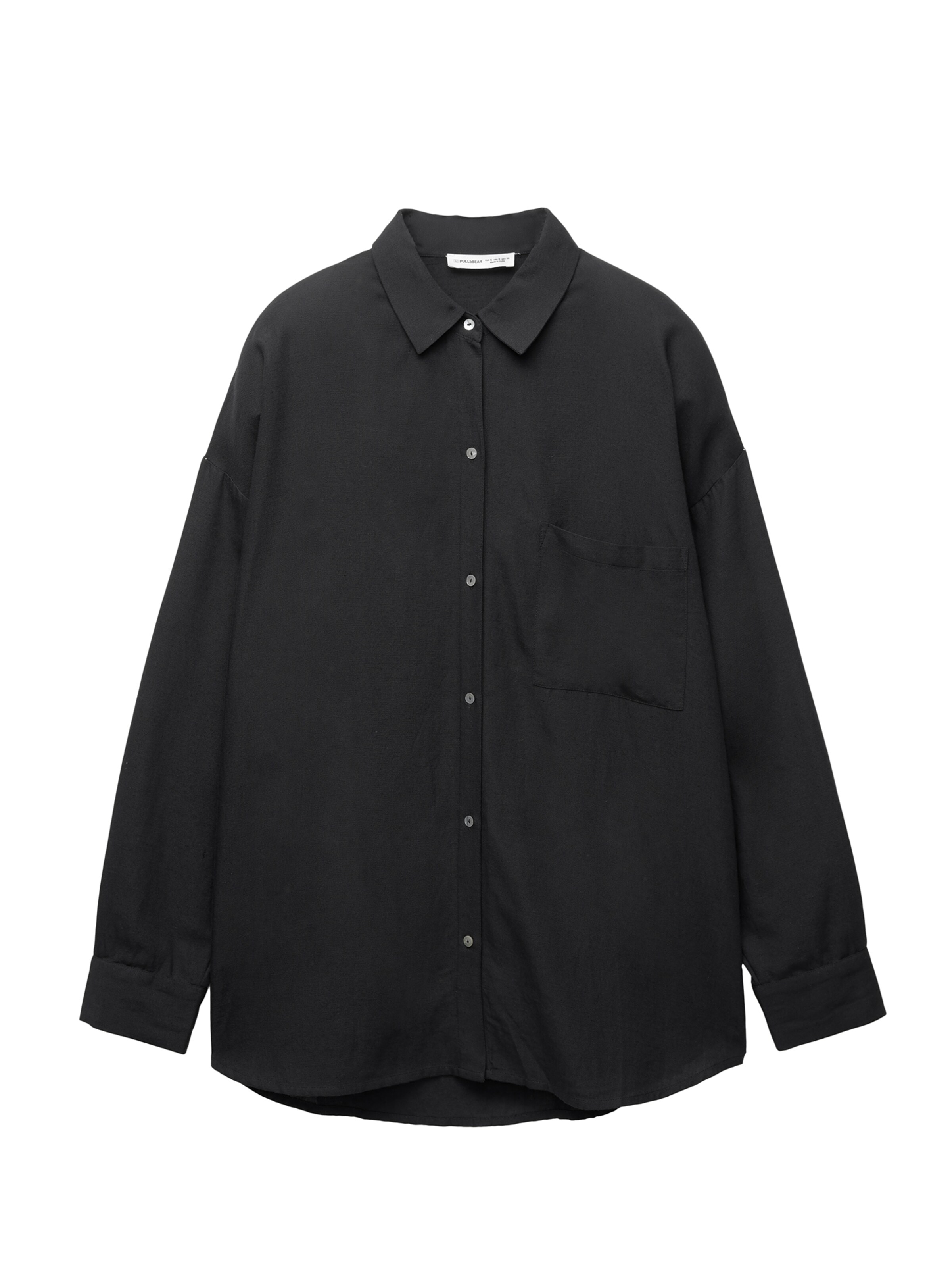 Pull&Bear Bluse in Schwarz: Vorderseite
