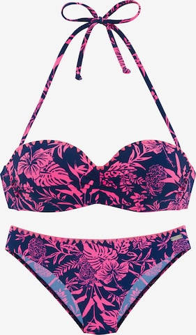 VENICE BEACH Balkonetka Bikini w kolorze niebieski: przód