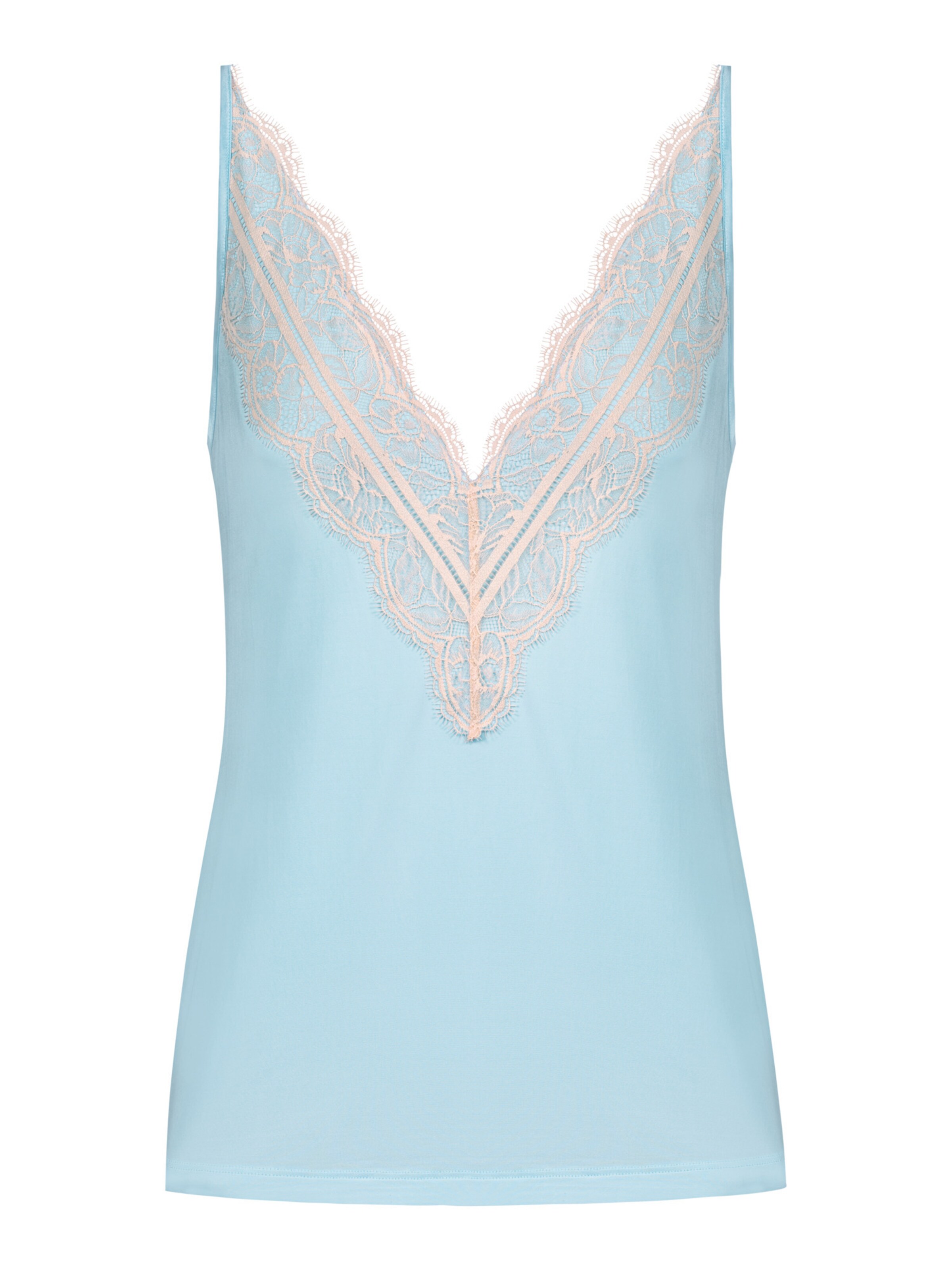 Mey Pajama shirt 'Poetry Graceful' in Blue: front