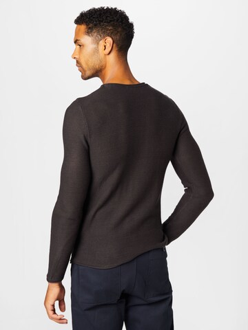 !Solid Pullover in Schwarz