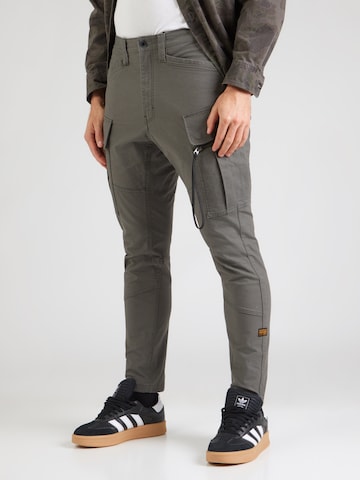 Skinny Pantalon cargo G-STAR en gris : devant
