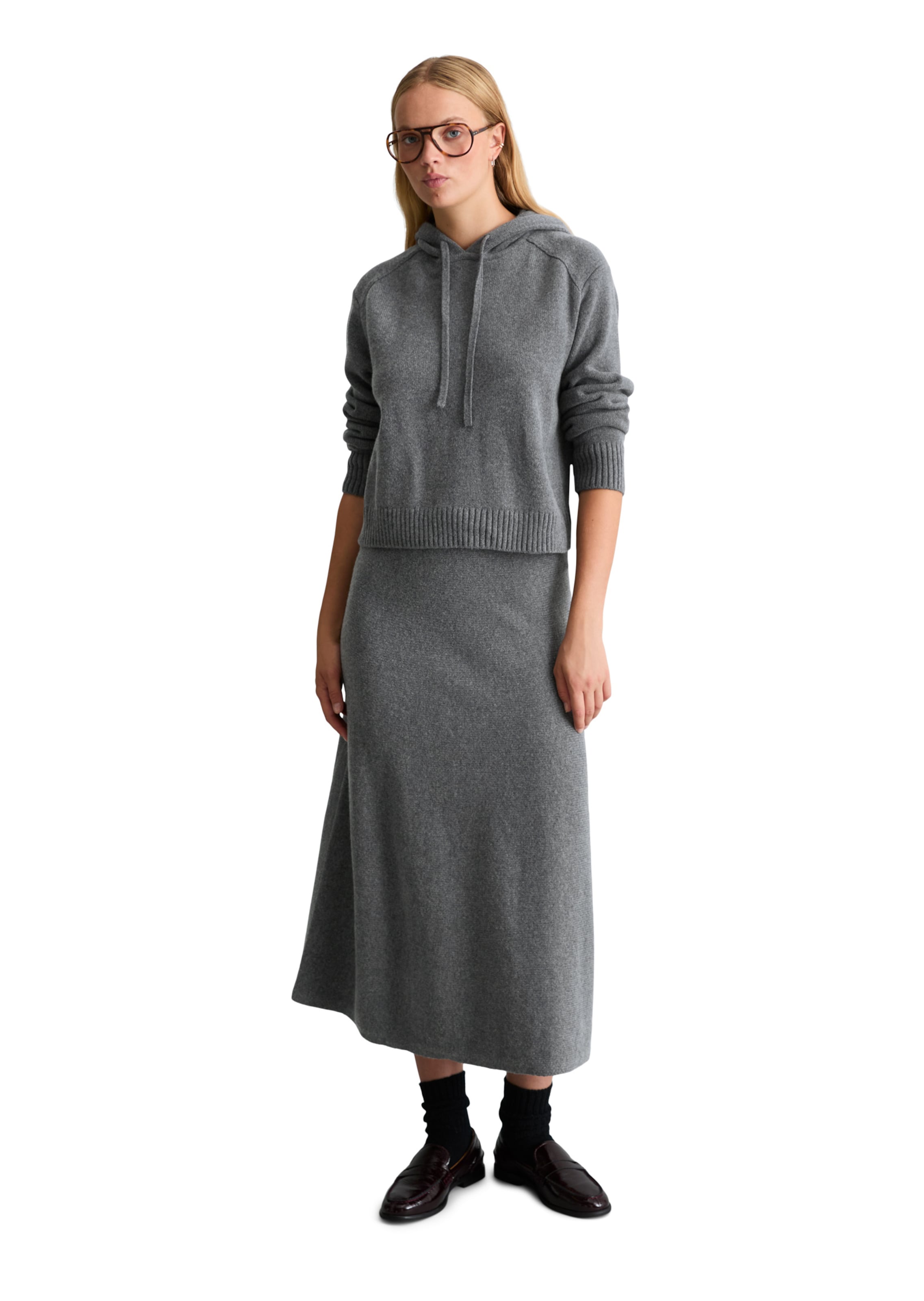 Marc O'Polo DENIM Pullover in Grau: Vorderseite