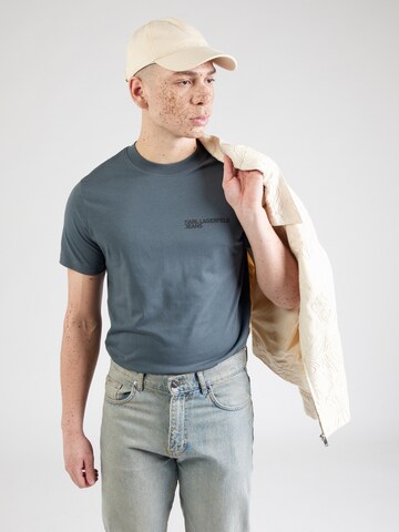 T-Shirt KARL LAGERFELD JEANS en vert : devant