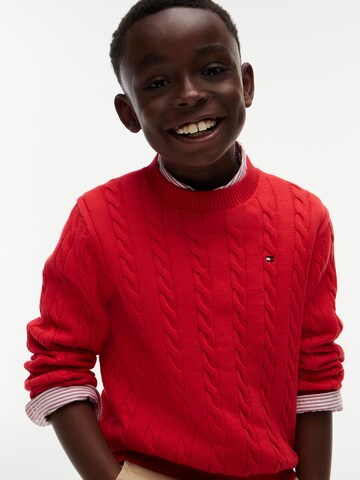 TOMMY HILFIGER Sweater 'Essential' in Red