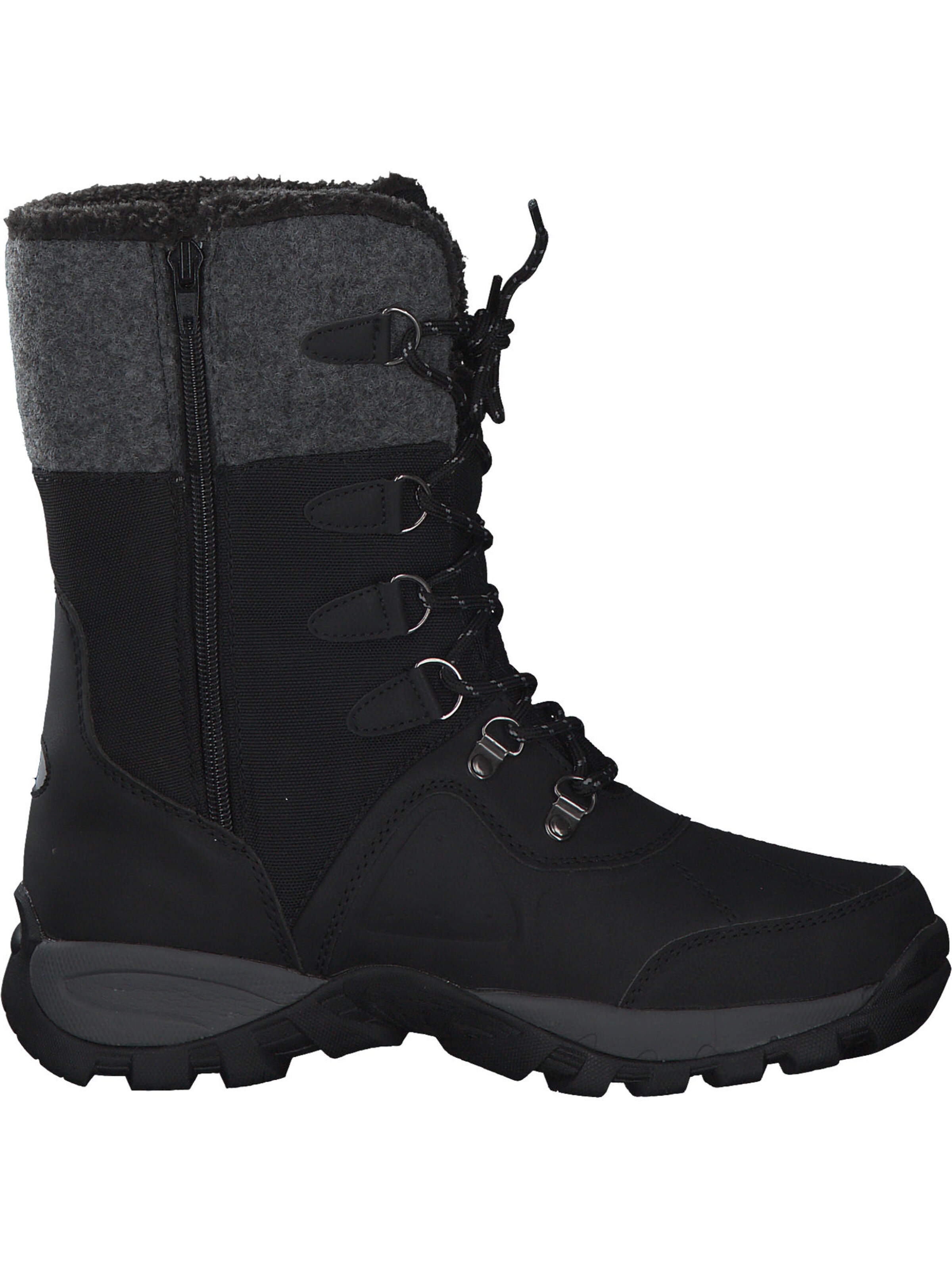 Geka Lace-Up Ankle Boots 'Silke' in Black