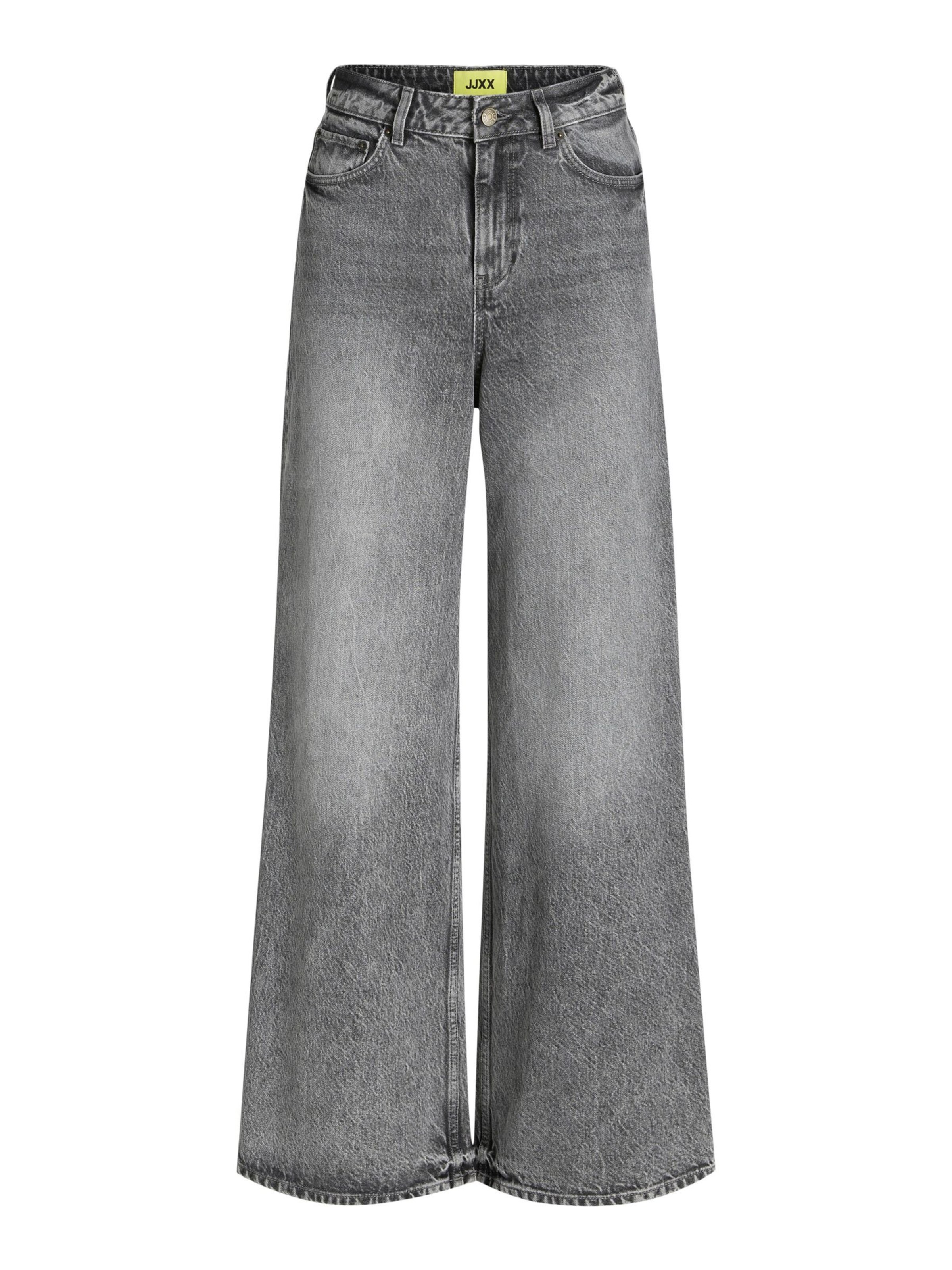 JJXX Wide leg Jeans 'TOKYO FIONA' in Grijs: voorkant