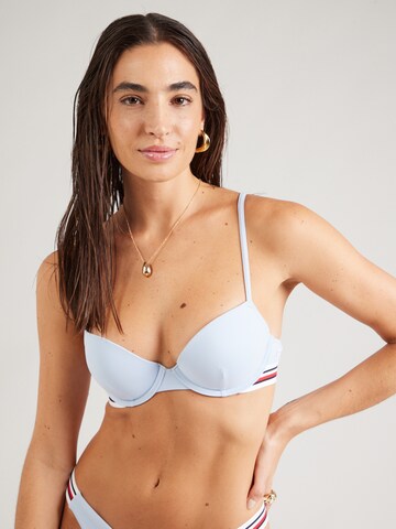 Tommy Hilfiger Underwear Push-up Bikinitop in Blau: Vorderseite