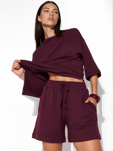 Loosefit Pantaloni di Busem in rosso