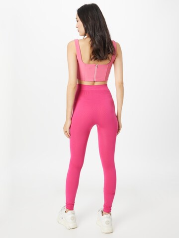 Skinny Leggings de la Nasty Gal pe roz