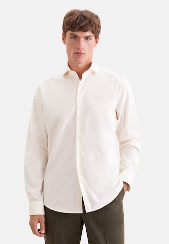 SEIDENSTICKER Regular fit Button Up Shirt in White: front
