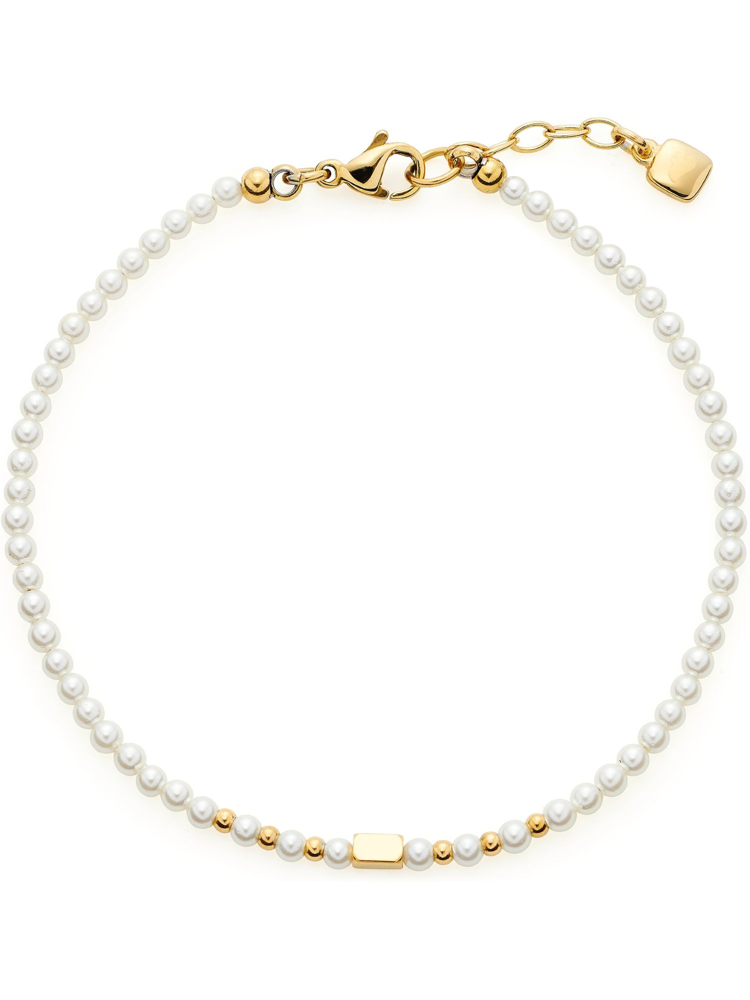 LEONARDO Armband in Weiß: Vorderseite