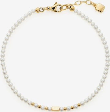 LEONARDO Bracelet in White: front