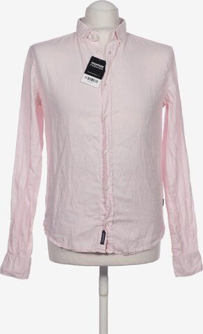 Armani Jeans Button Up Shirt in S in Pink: front