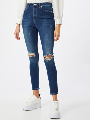 NA-KD Skinny Jeans in Blue: front