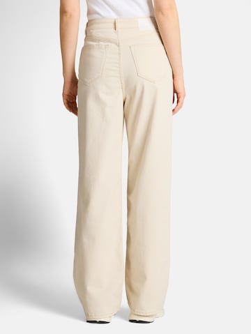 TOM TAILOR DENIM Wide leg Jeans 'Linou' in Beige