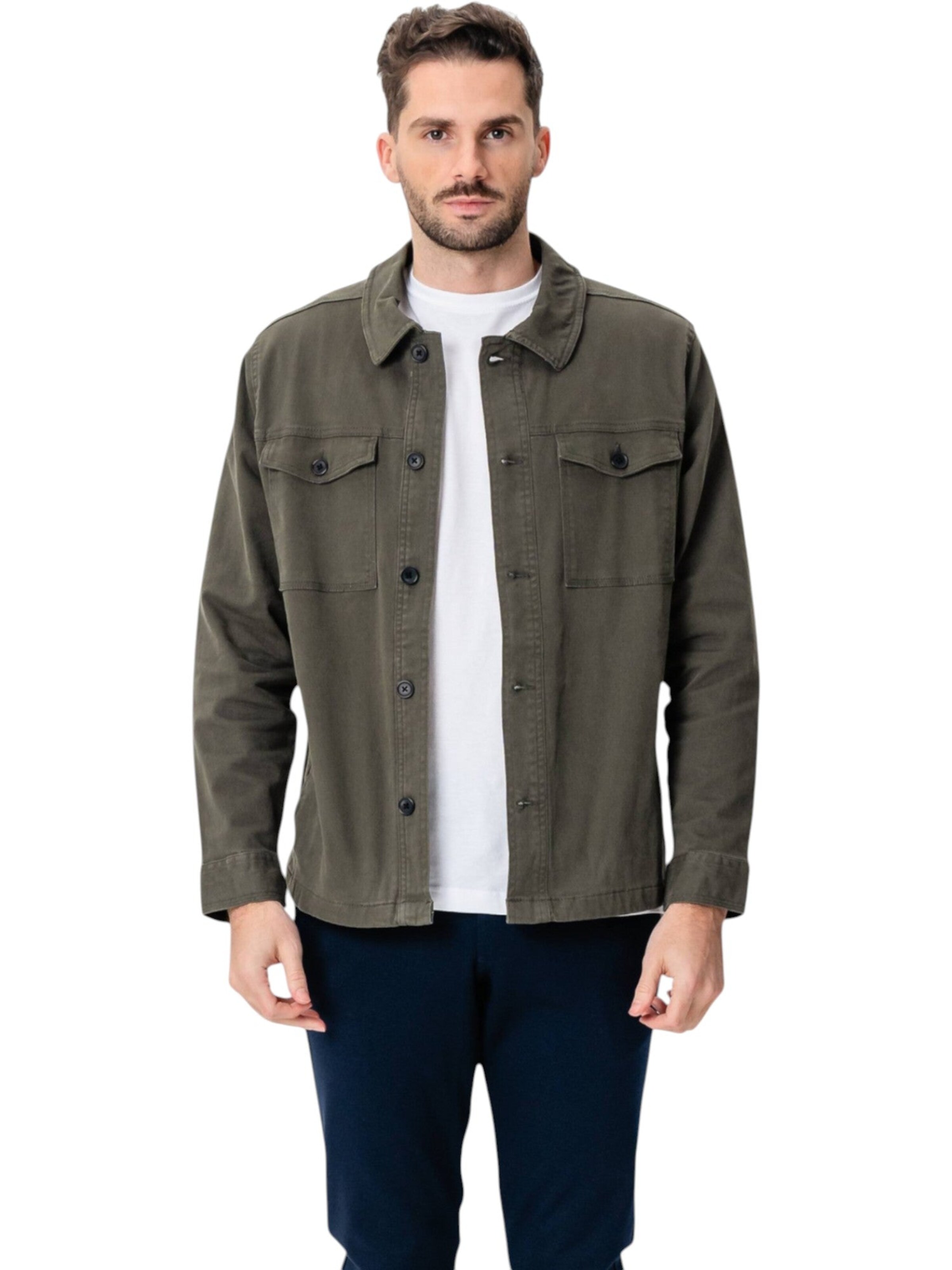 TEESHOPPEN Jacke in Grün: Vorderseite