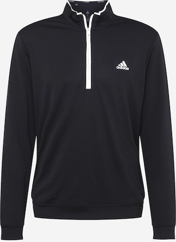 adidas Golf Sportovní svetr – černá: přední strana