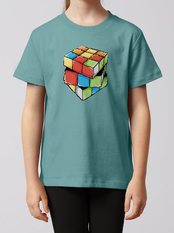 watabout.kids T-Shirt 'Pixel Zauberwürfel' in Grün